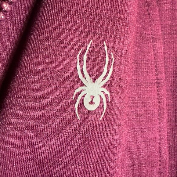 NWT Spyder Active Full Zip Fleece Jacket Womens Medium Purple Soft Shell Outdoor - Picture 7 of 15